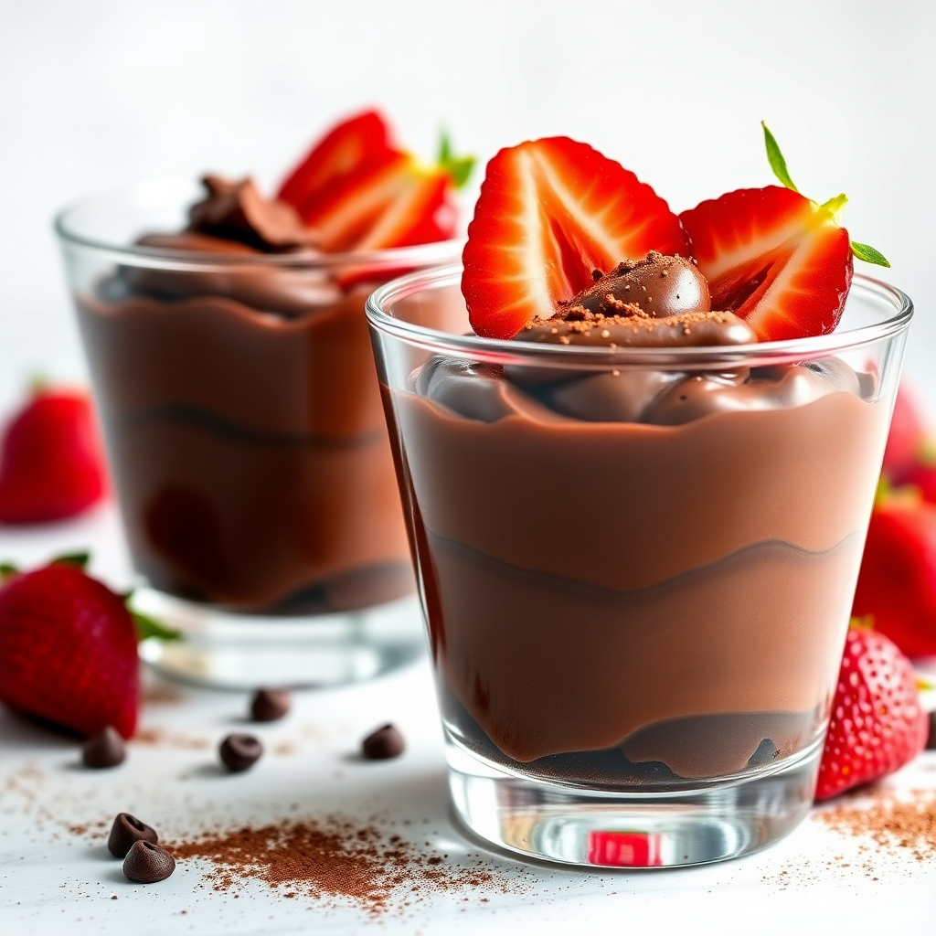 Chocolate Coffee Strawberry Mousse