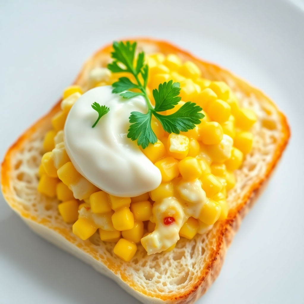 Arab-Inspired Corn and Egg Bread Delight