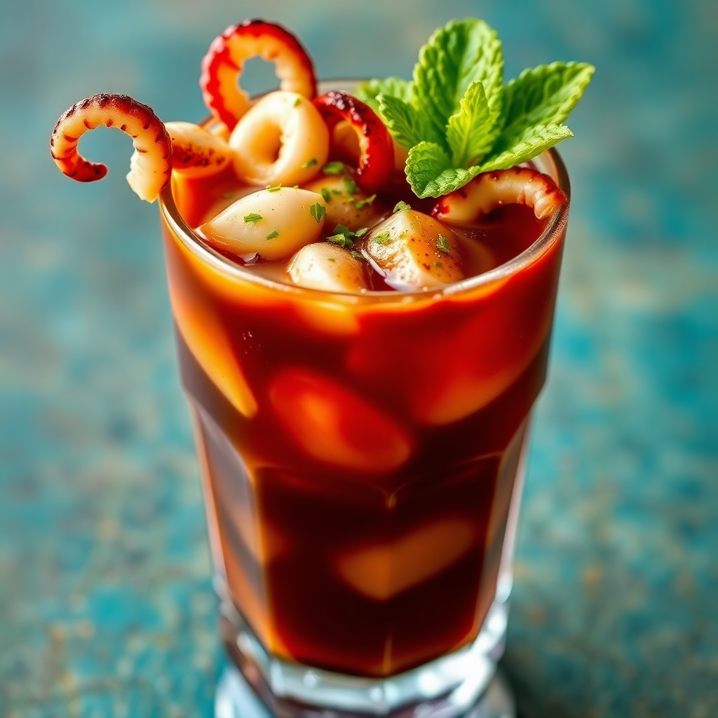 Tropical Coffee Squid Cocktail