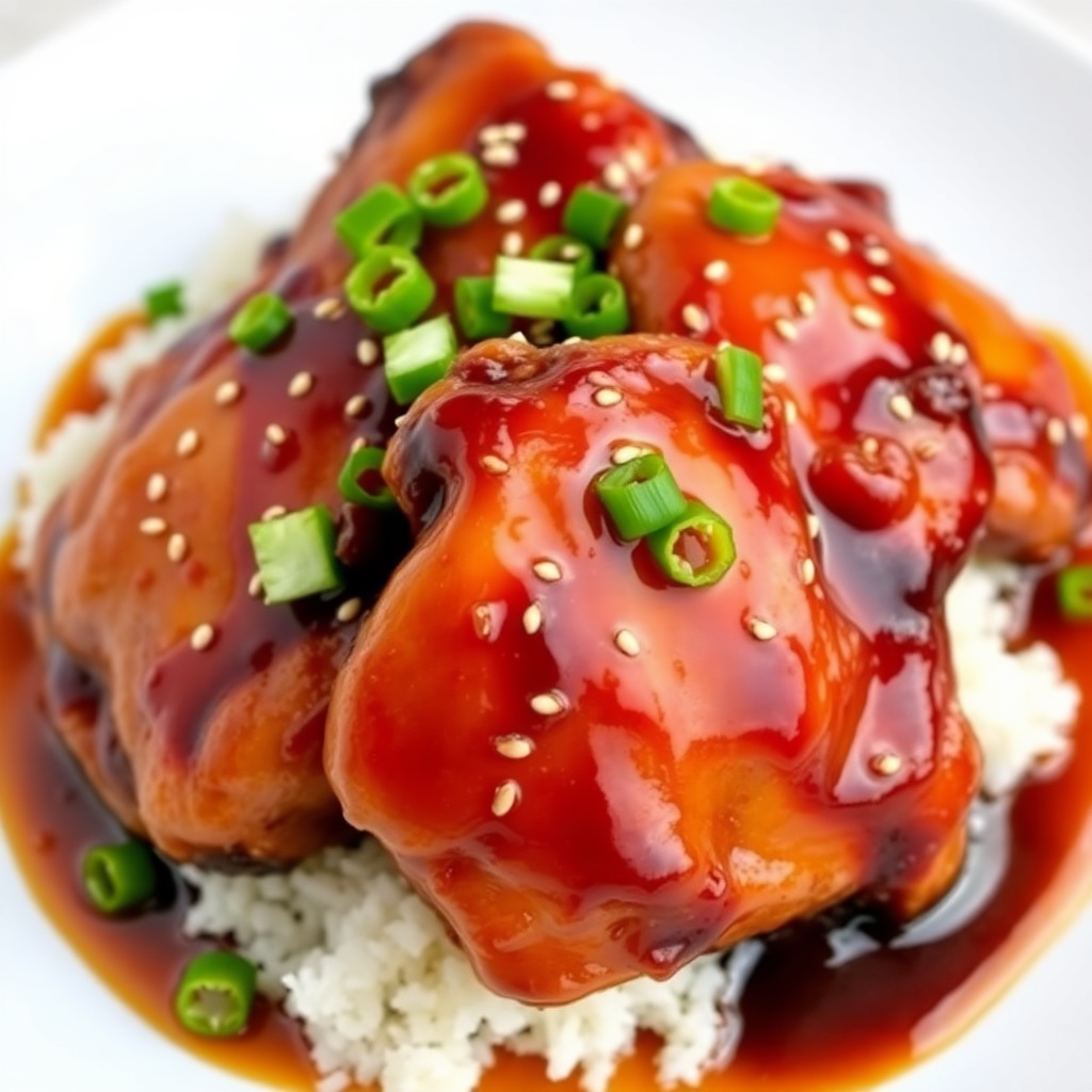Sweet and Spicy Asian Glazed Chicken