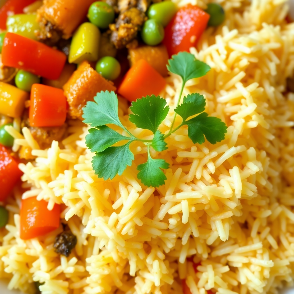 Garlic Ginger Vegetable Biryani