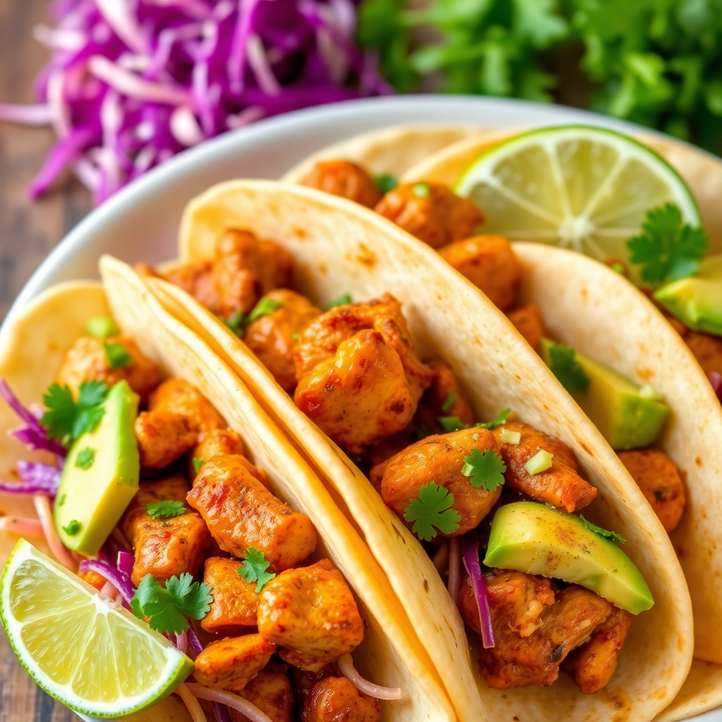 Jamaican-Mexican Jerk Chicken Tacos