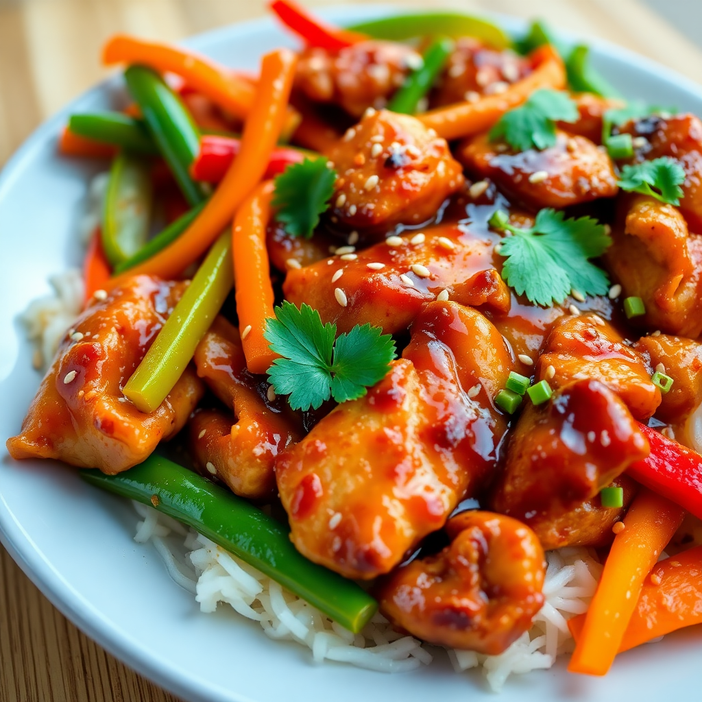 Spicy Sesame Chicken Stir-Fry