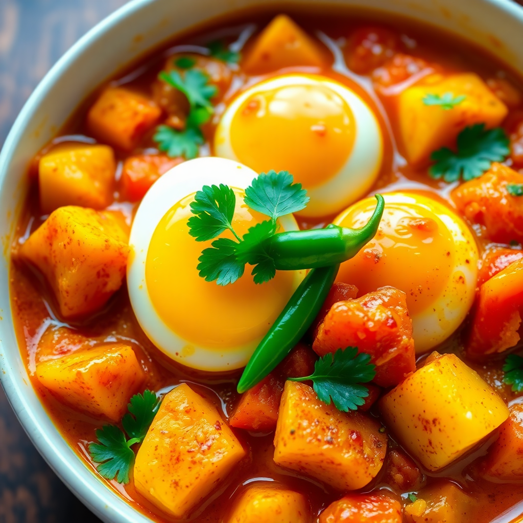 Spicy Egg and Potato Curry