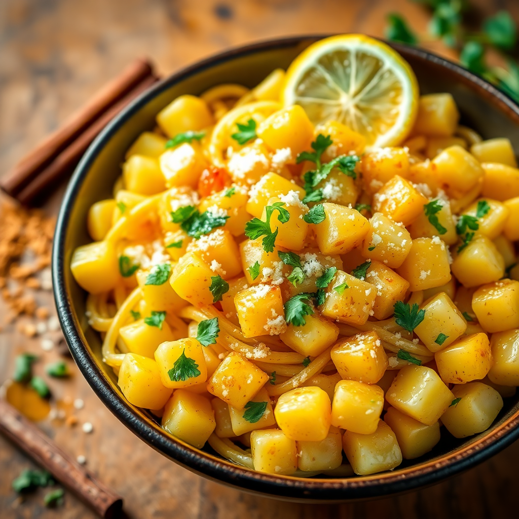 Persian Pasta and Potato Delight