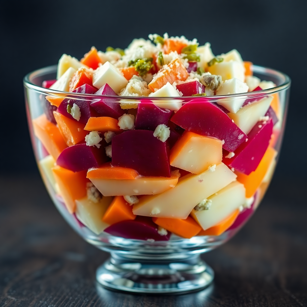 Russian Beetroot and Herring Salad (Shuba)