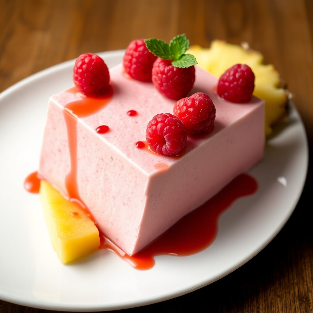 Raspberry Liqueur Vodka Pineapple Semifreddo