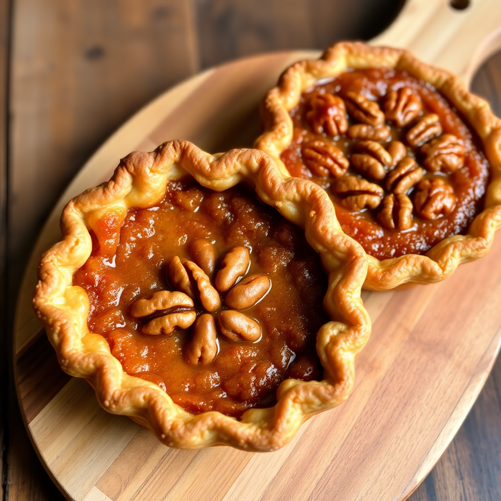 Stovetop Walnut Pies