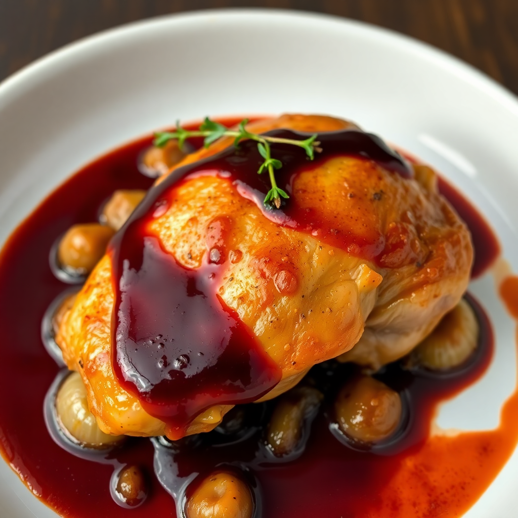 Red Wine Braised Chicken Thigh