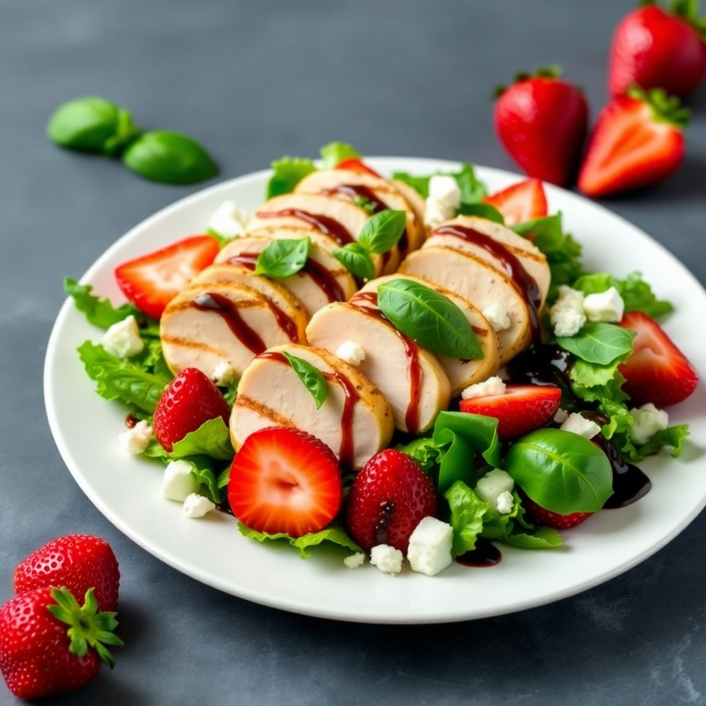 Strawberry Basil Chicken Salad