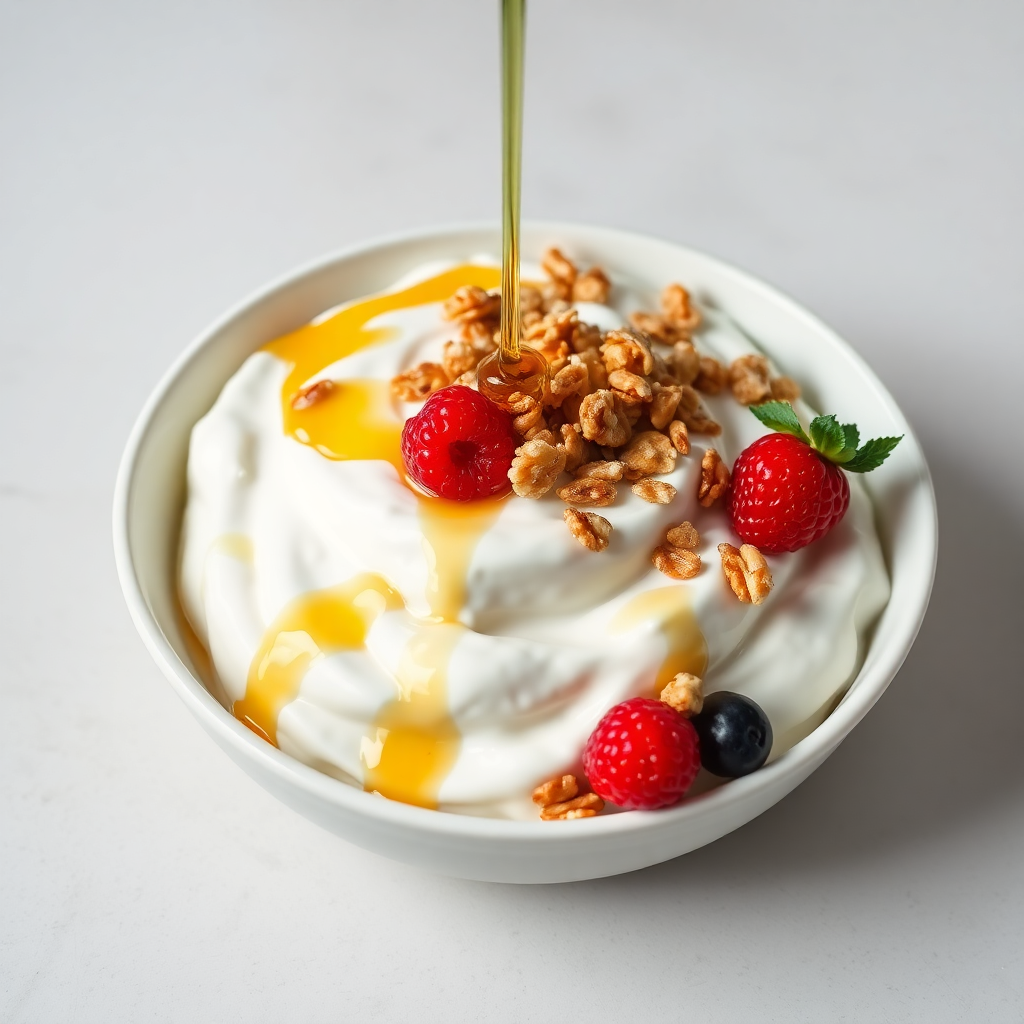 Greek Yogurt with Honey and Granola
