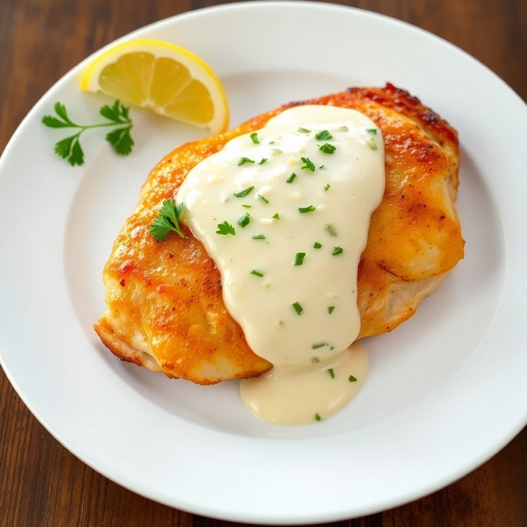 Creamy Garlic Chicken with Mayonnaise