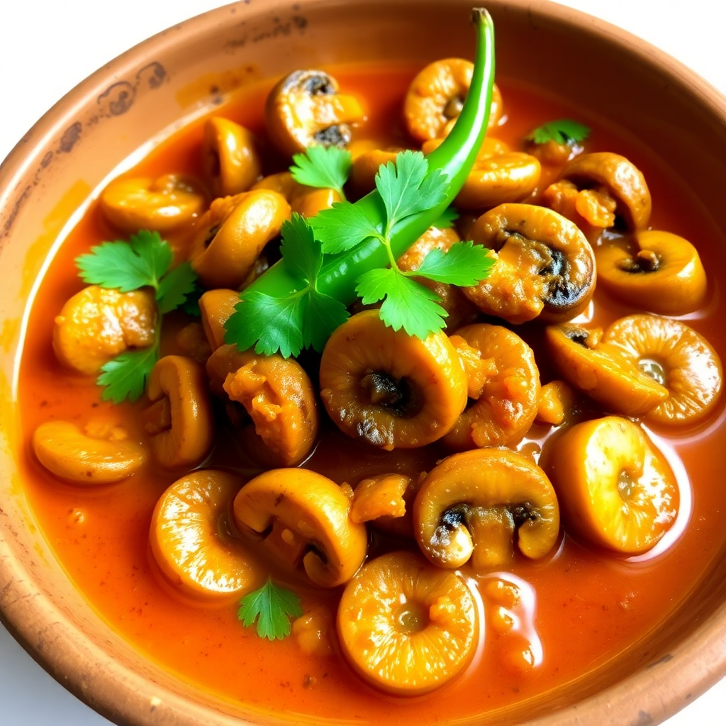 Mushroom Masala Sabji