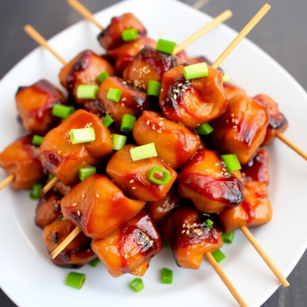 Ginger-Soy Marinated Chicken Skewers