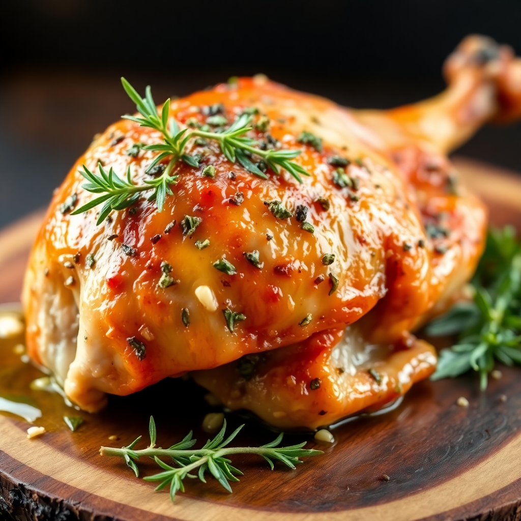 Herb-Roasted Rabbit with Garlic and Thyme