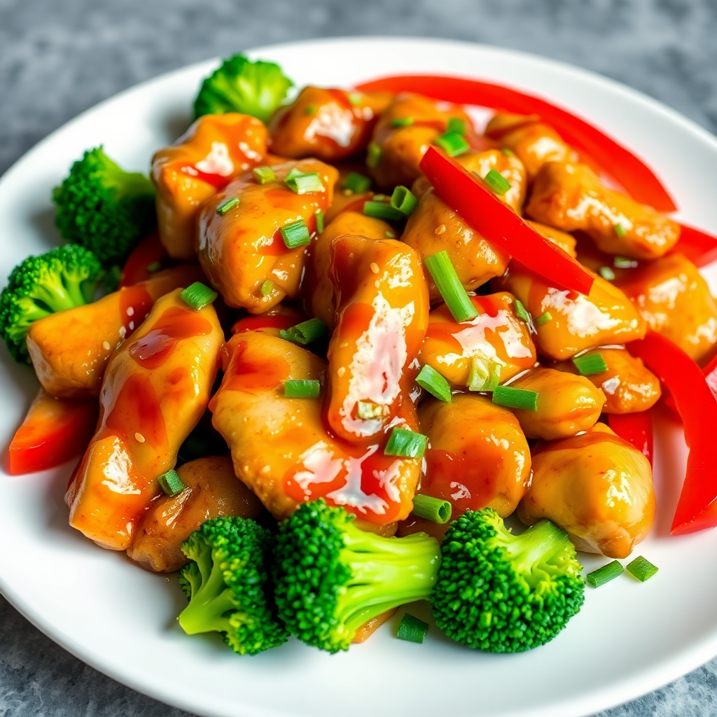 Ginger Honey Garlic Chicken Stir-Fry