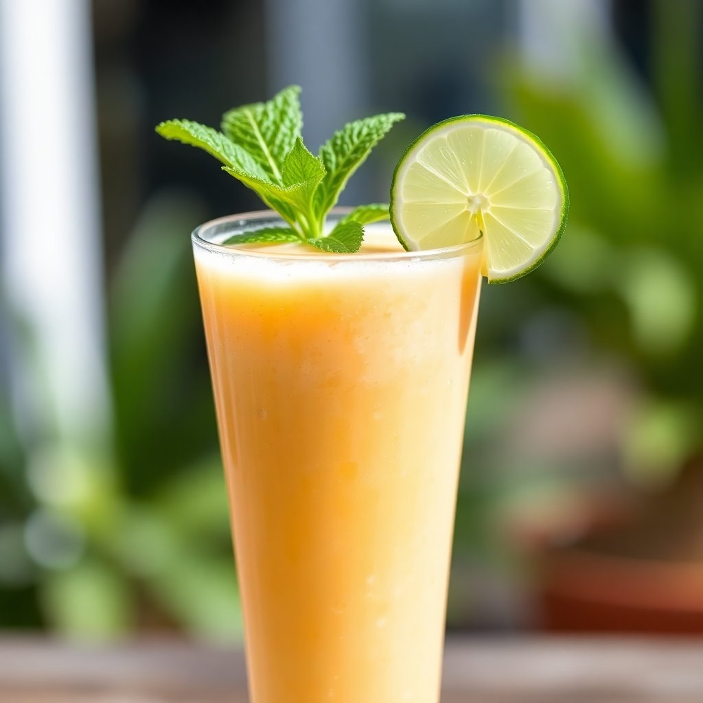 Refreshing Cantaloupe & Honeydew Key Lime Smoothie
