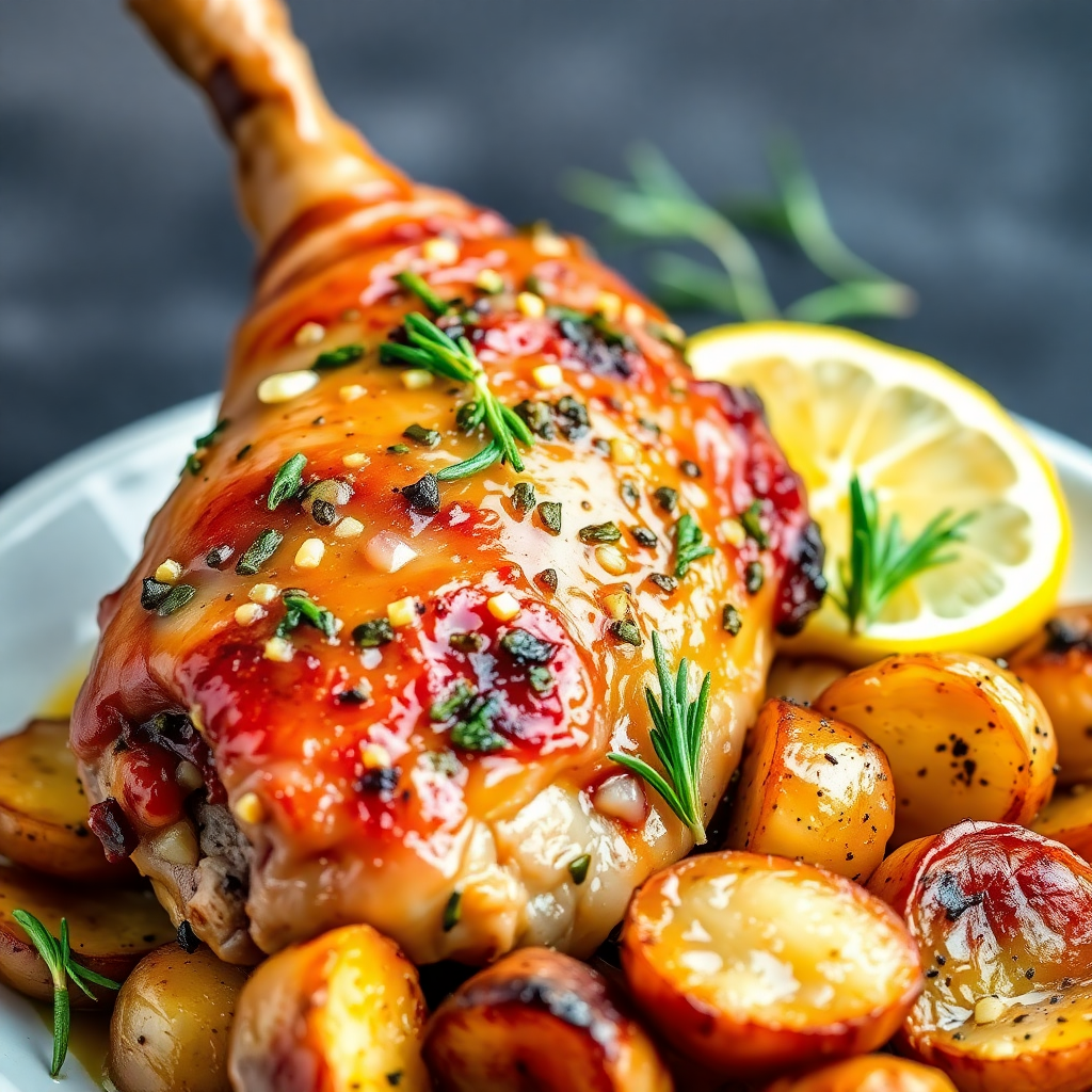 Herb-Roasted Rabbit with Garlic and Rosemary