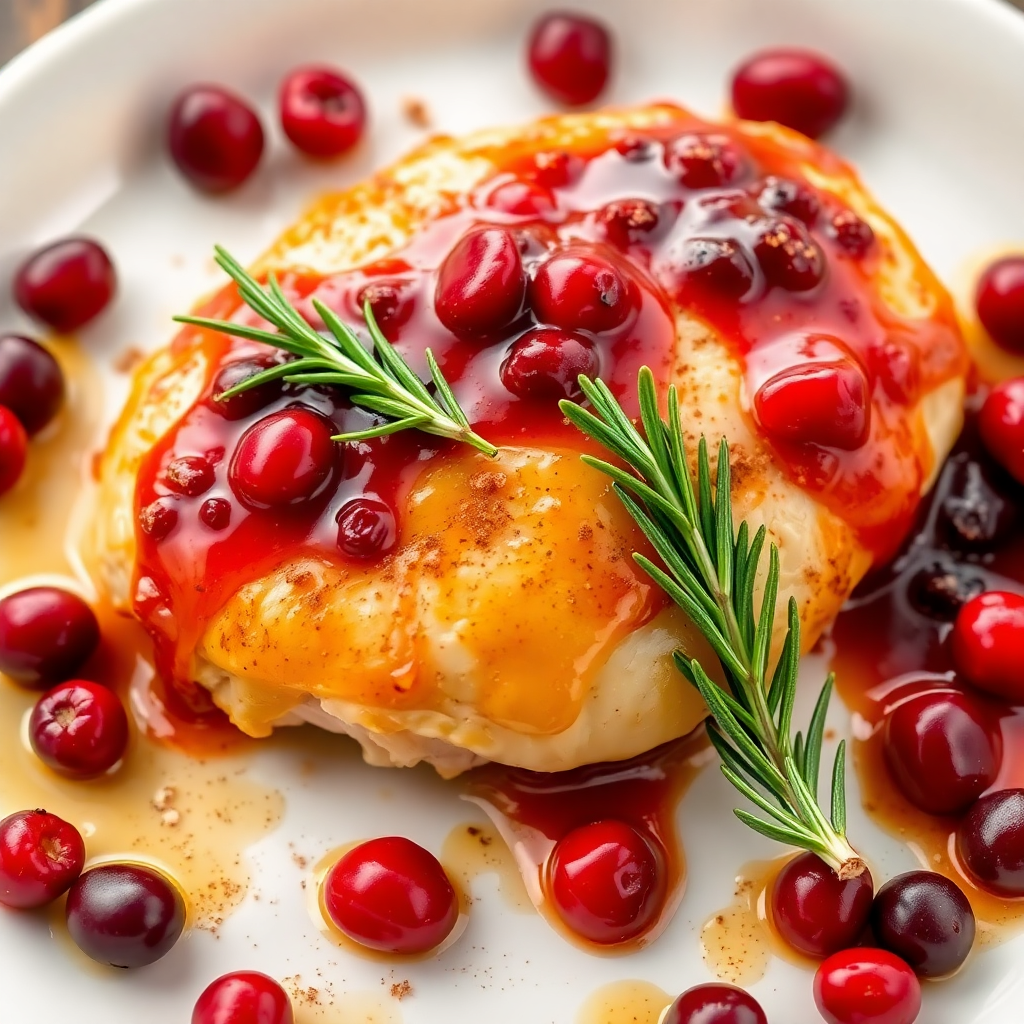Spiced Christmas Cranberry Chicken