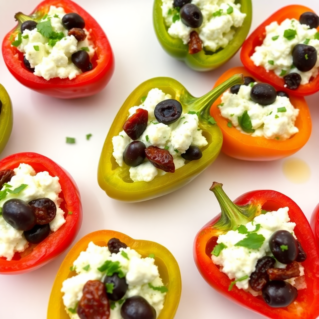 Mediterranean Stuffed Mini Peppers