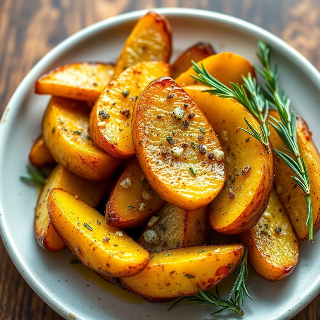 Soothing Garlic Herb Roasted Potatoes