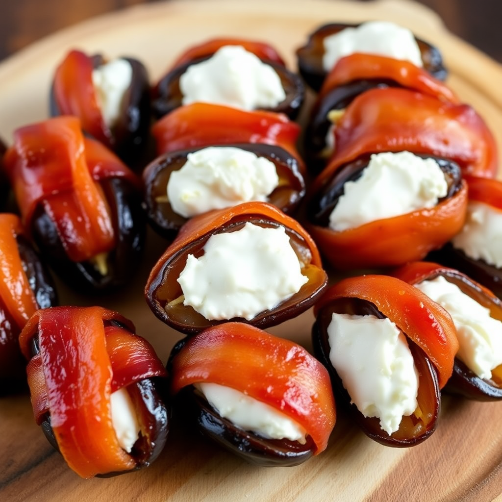 Bacon-Wrapped Stuffed Dates