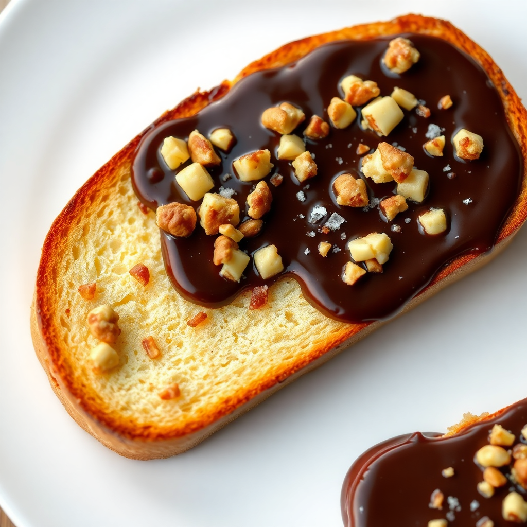 Japanese Chocolate Nut Anpan Toast