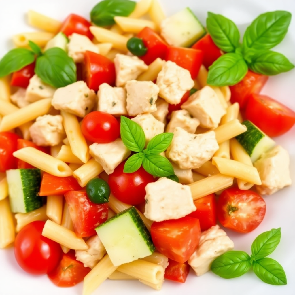 Simple Chicken Pasta Salad
