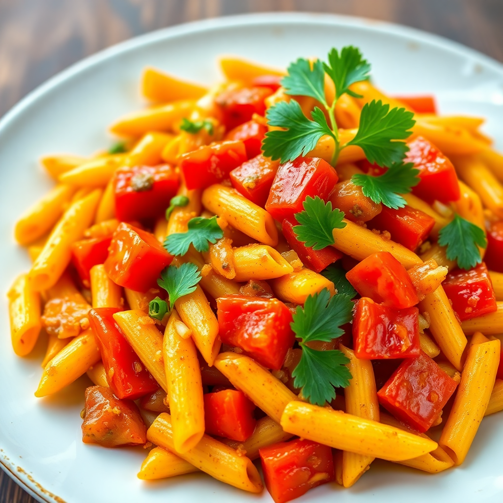 Indian Spiced Vegetable Pasta