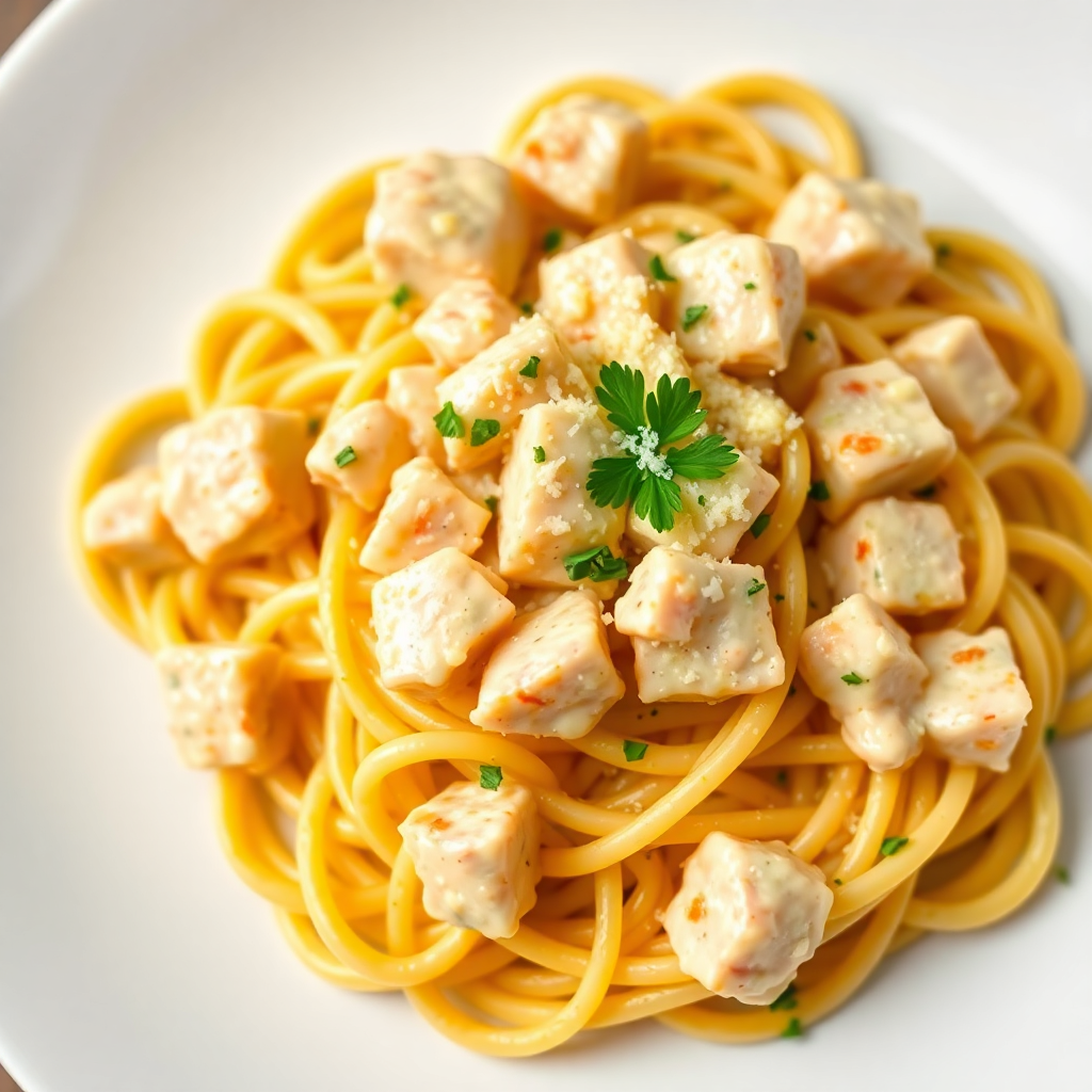 Creamy Chicken Spaghetti