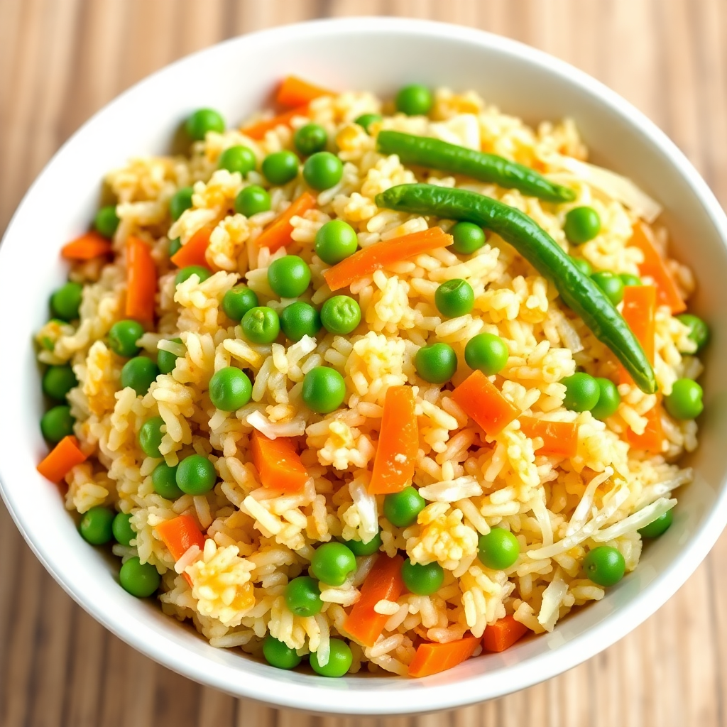 Vegetable Fried Rice with Bakers Mix
