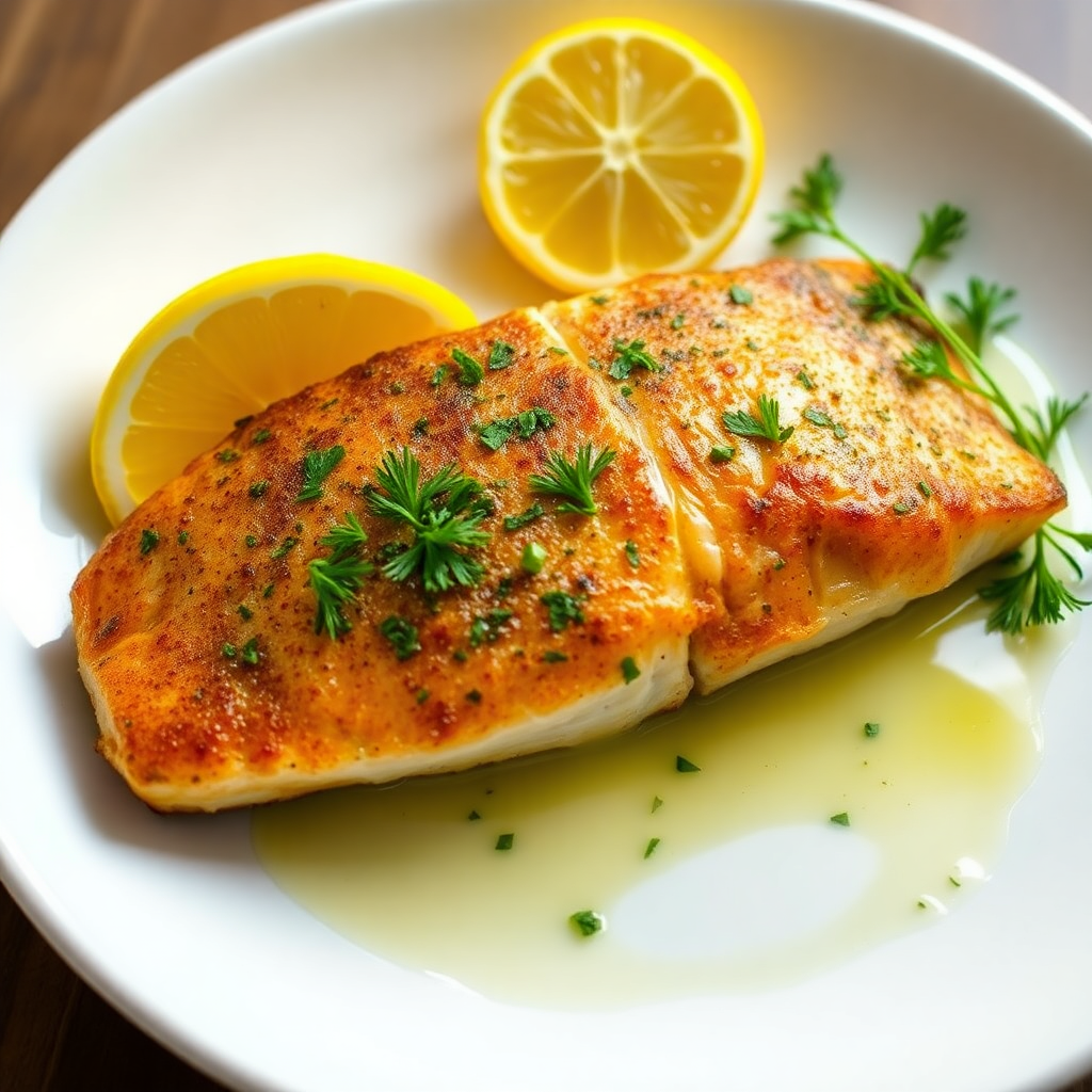 Pan-Seared Trout with Lemon Herb Butter