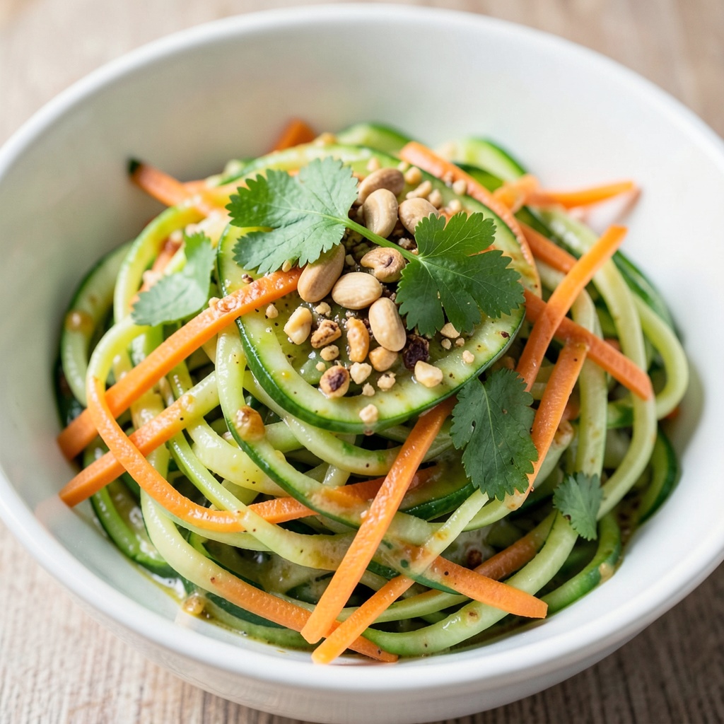 Spicy Cucumber Noodle Salad