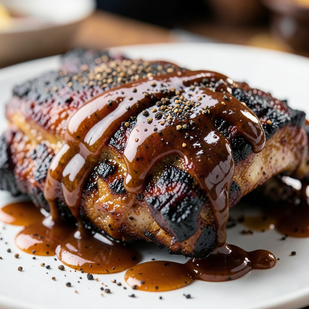 Classic Tangy Barbecue Sauce with Fresh Ground Pepper