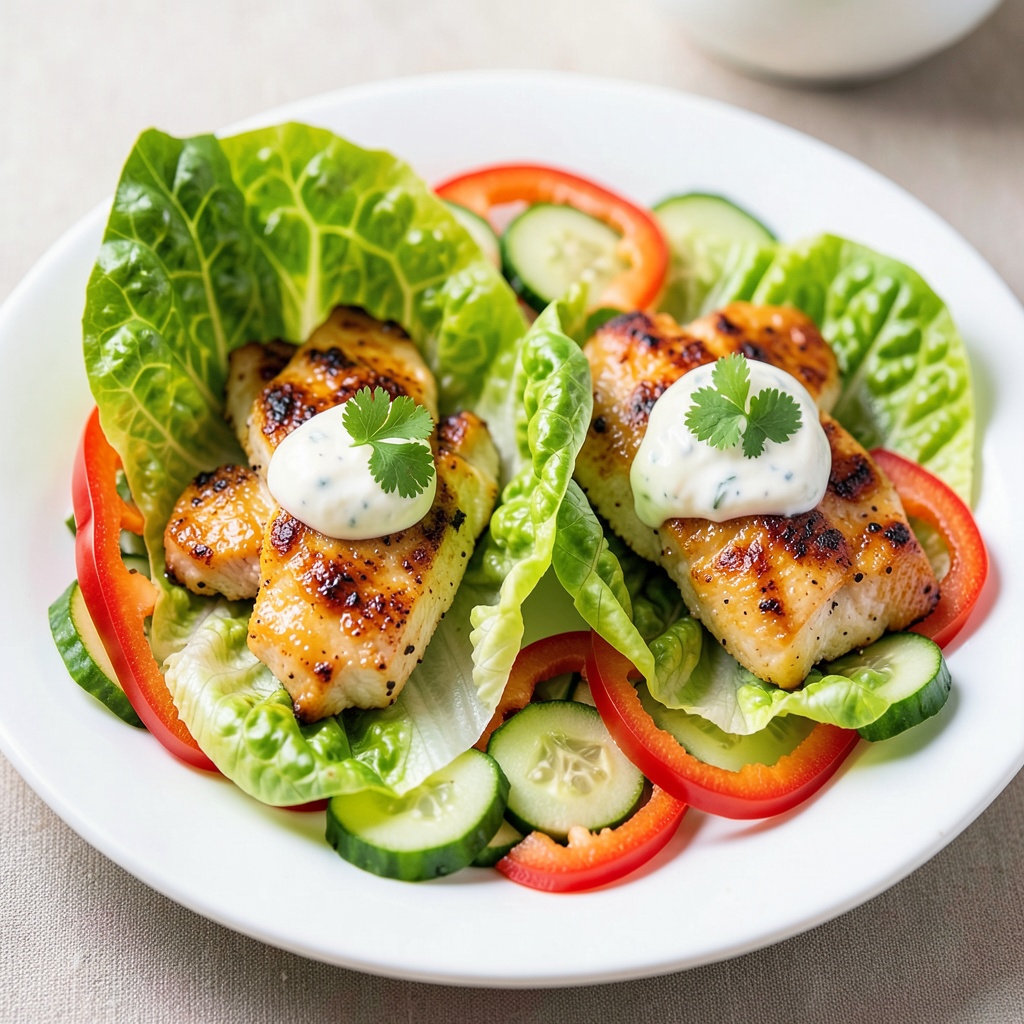 Grilled Chicken Lettuce Wraps