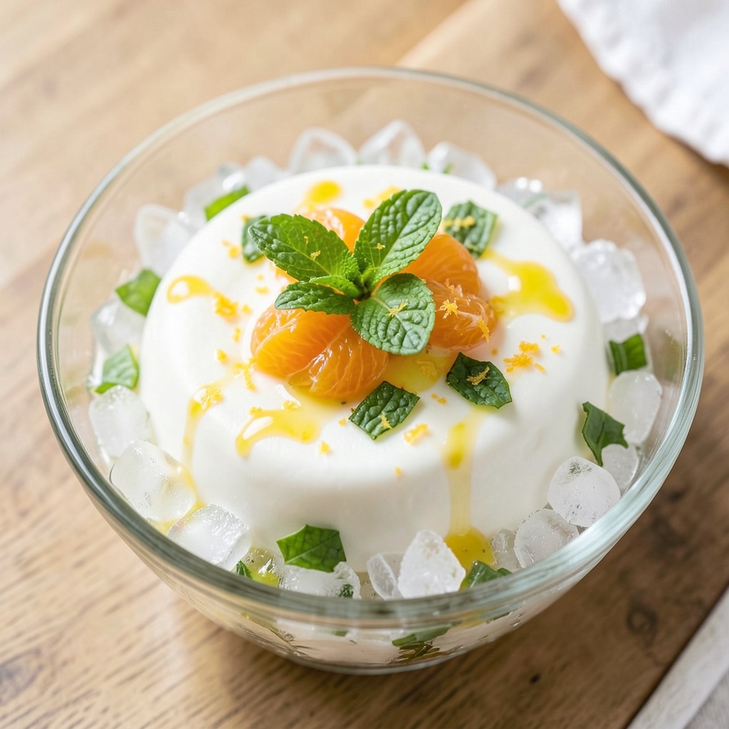 Citrus-Mint Tofu Chill