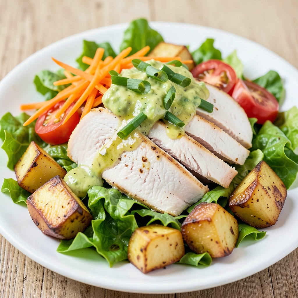 Chicken and Avocado Garden Salad