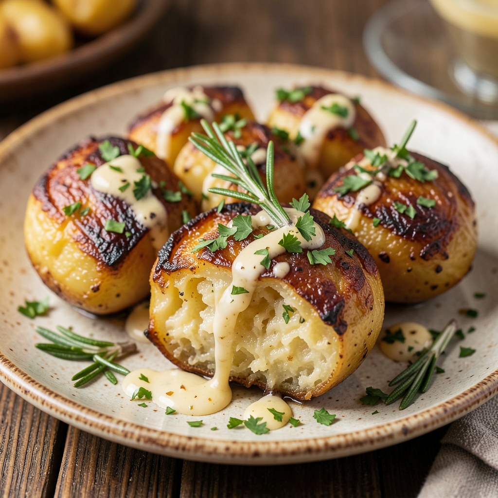 Herbed Garlic Roast Potatoes