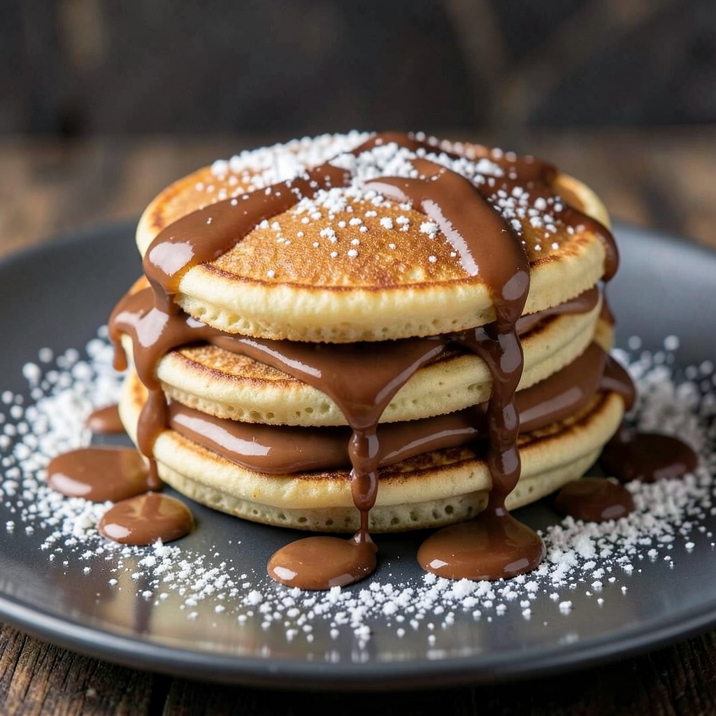 Mini Nutella Pancake Sandwiches