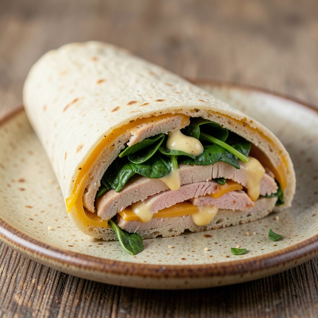 Easy Turkey & Cheese Wrap