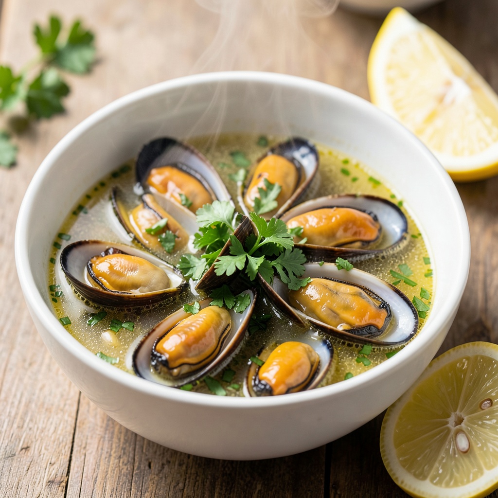 Garlic White Wine Mussels
