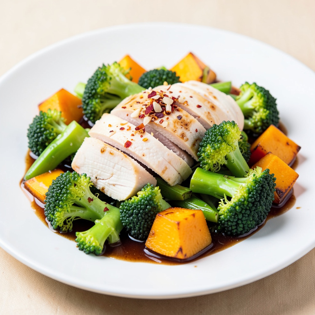 Chicken, Broccoli, and Pumpkin Stir-Fry