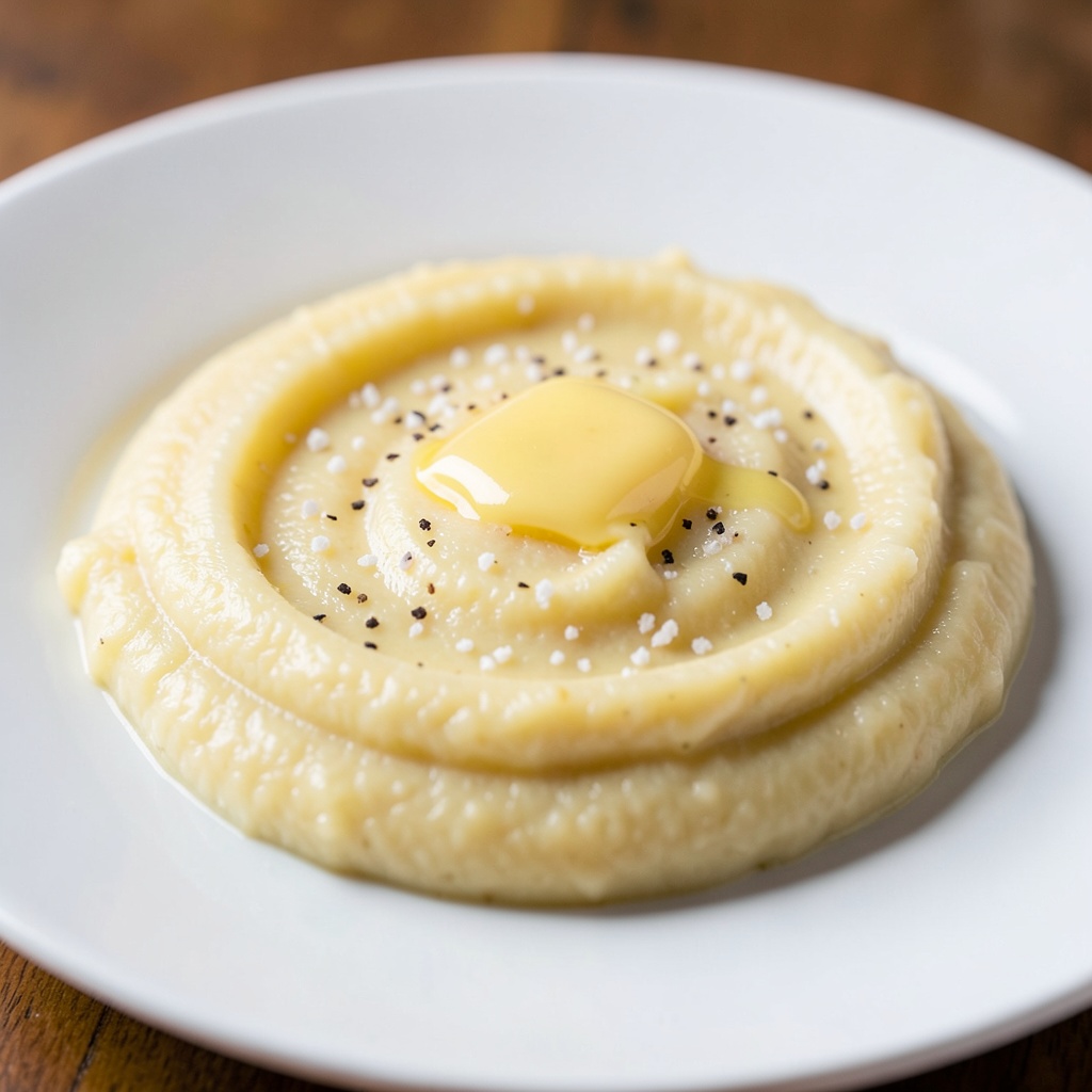 Creamy Potato Puree with Milk and Butter