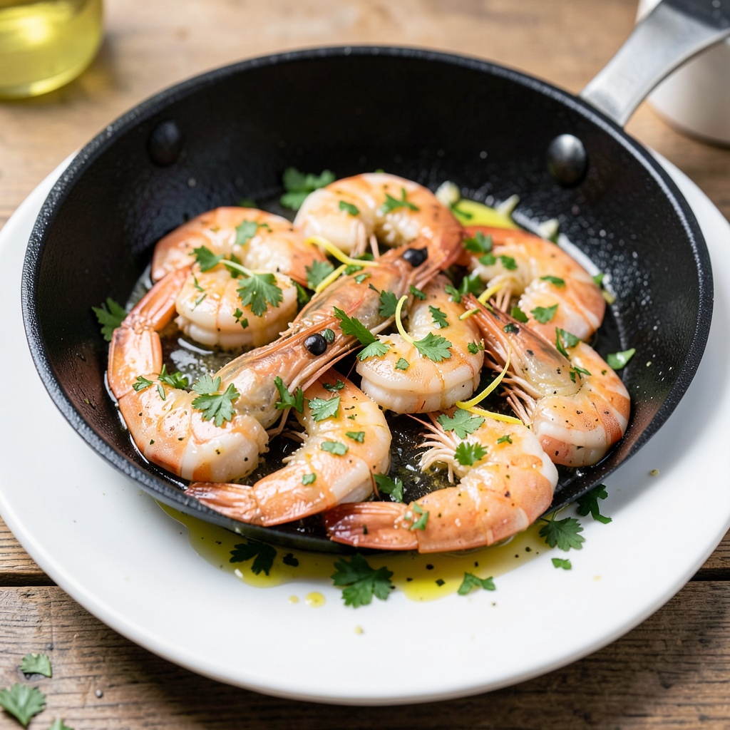 Garlic Butter Shrimp with Lemon Zest