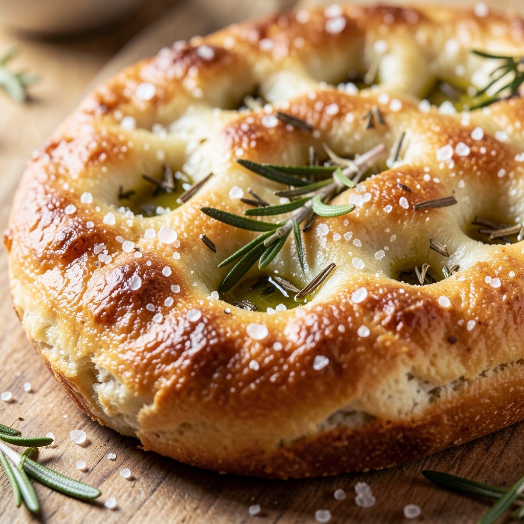 Thick Focaccia Sandwich Bread