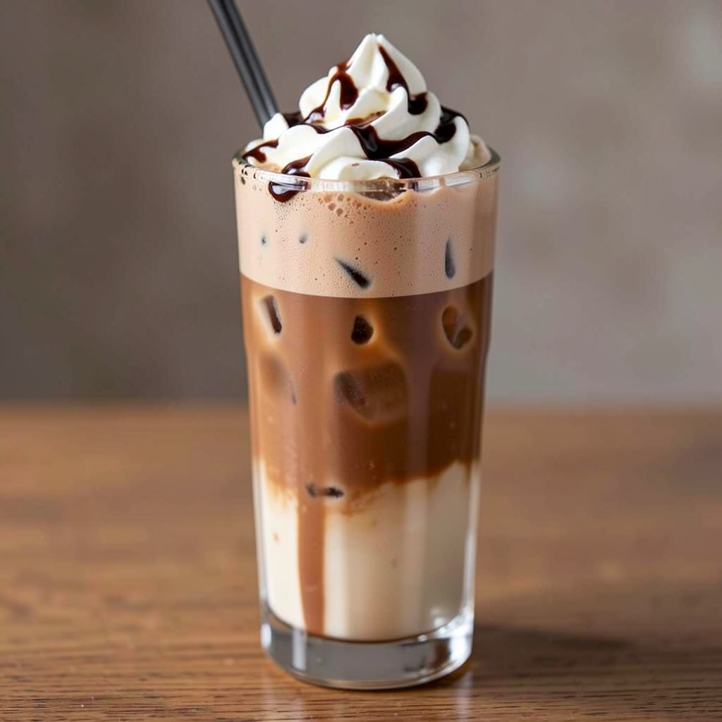 Quick Mocha Iced Latte with Instant Coffee