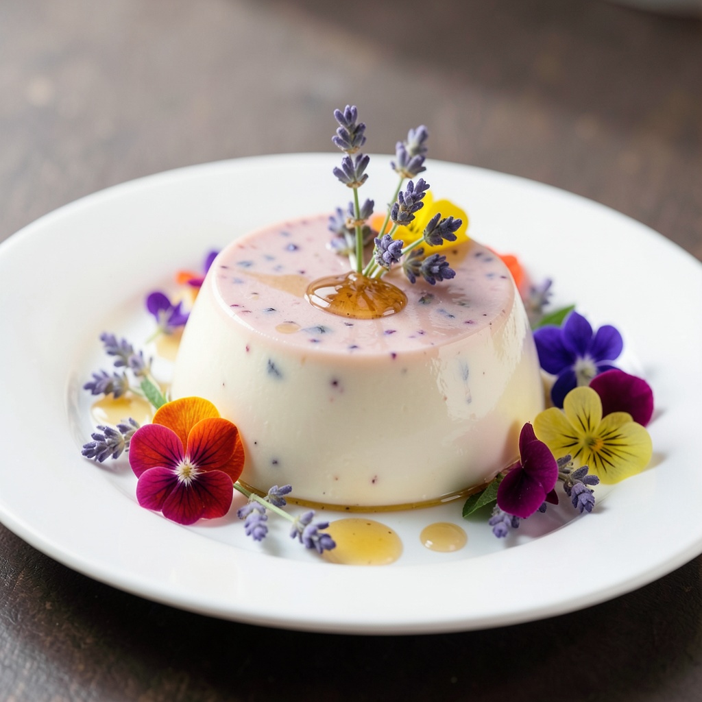 Lavender Honey Panna Cotta
