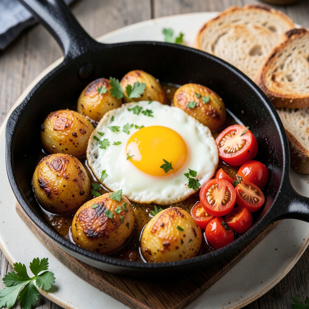 Savory Breakfast Skillet with Coffee-Infused Potato Hash
