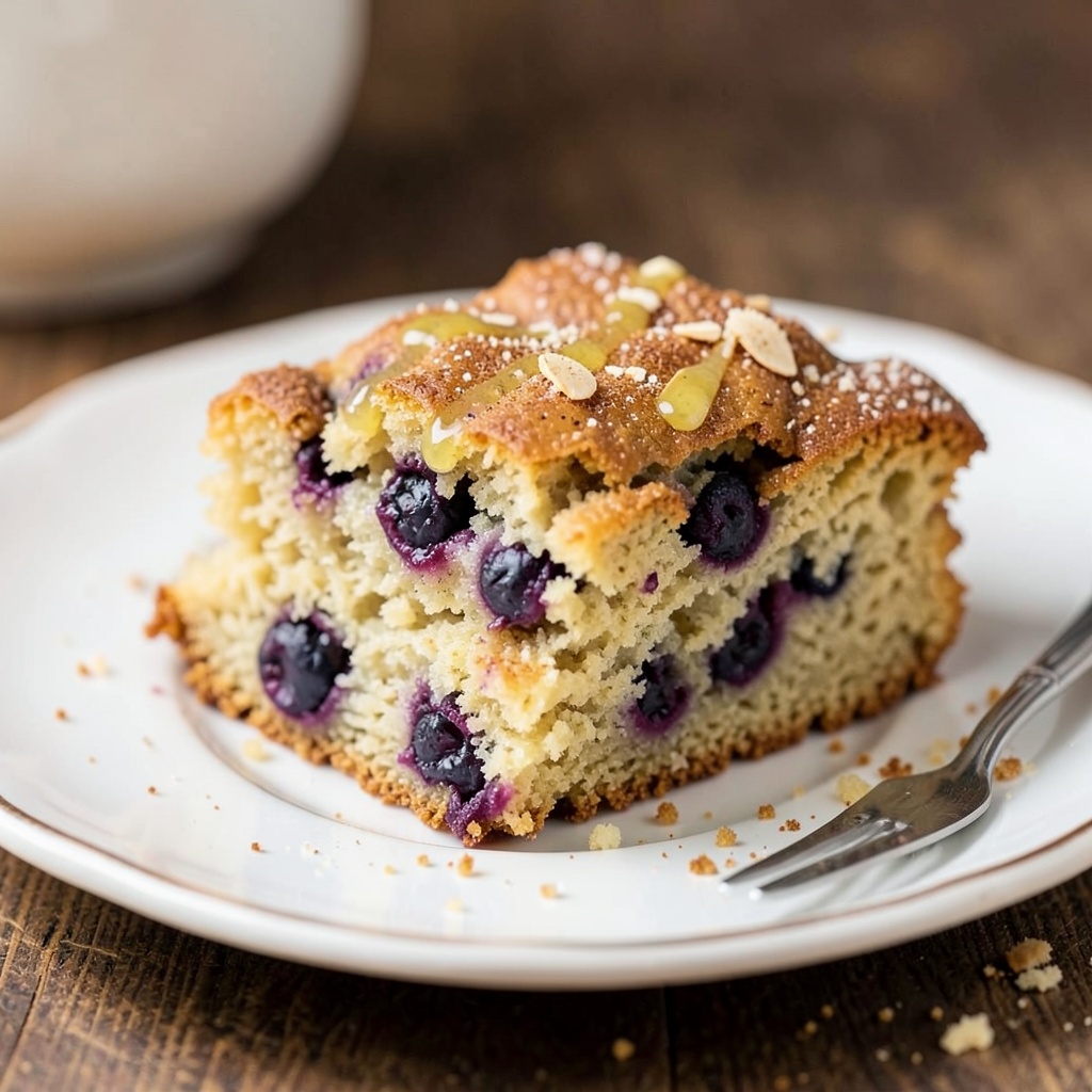 Banana Blueberry Almond Cake