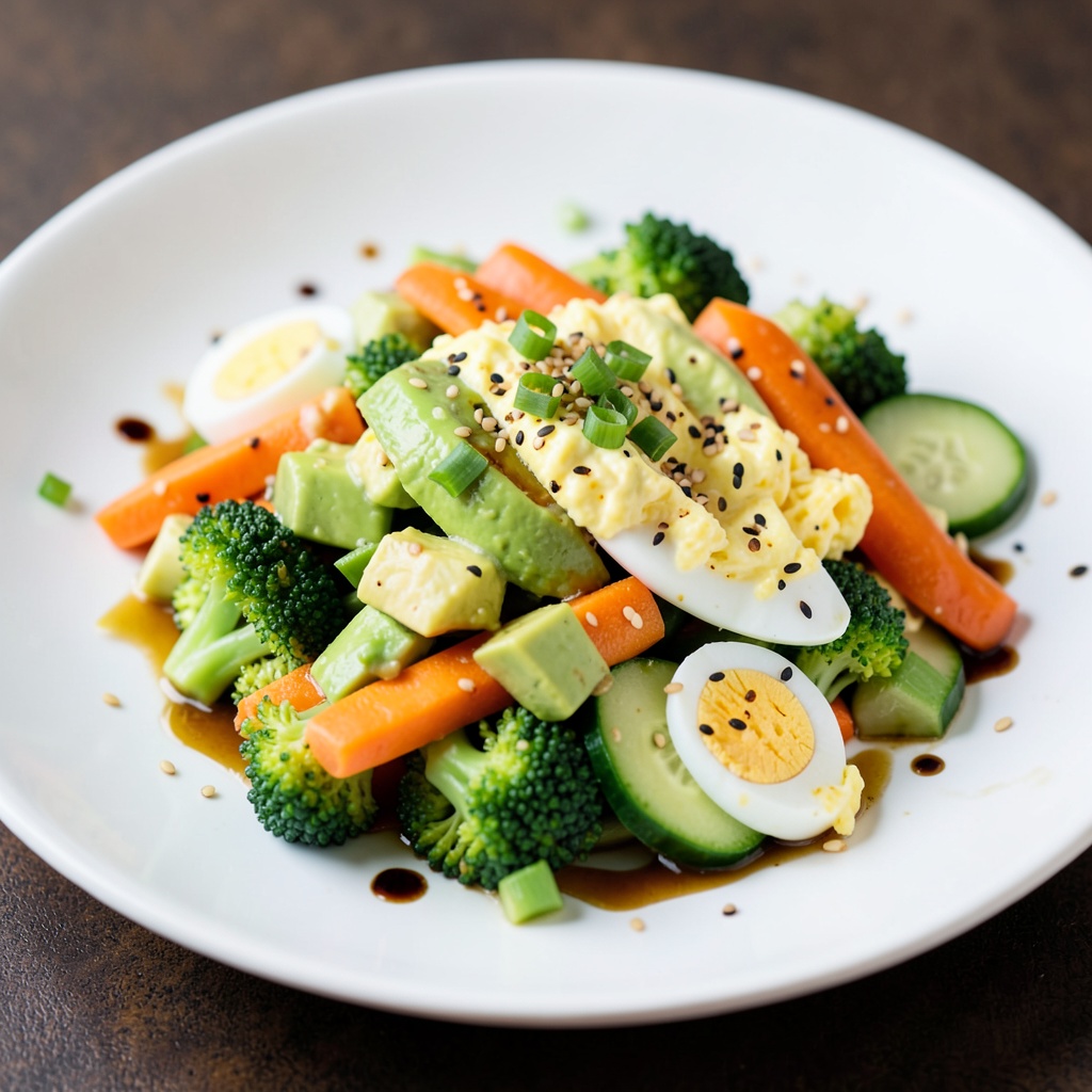 Chinese-Style Avocado and Veggie Stir-Fry with Egg